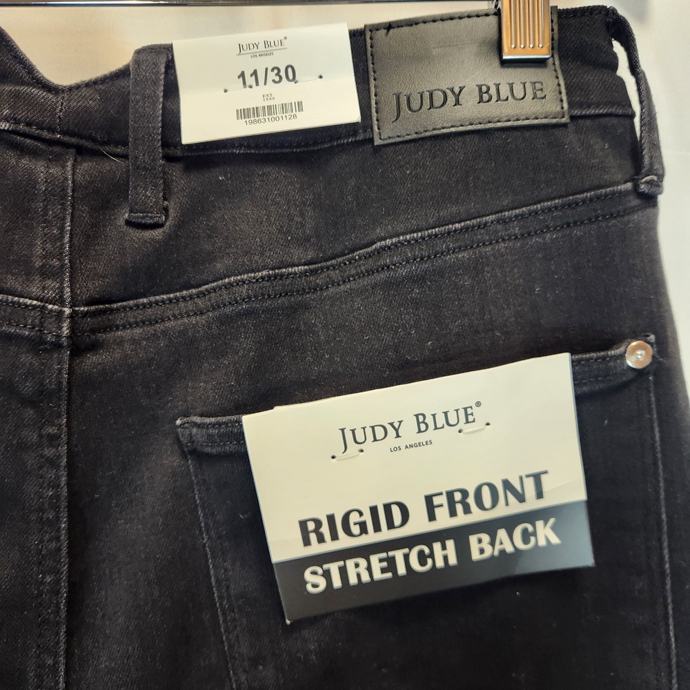 NWT Judy Blue Marlow Arc Rigid Magic Black Women`s Jeans JB881015 Size 11/30 - Picture 5 of 12